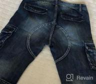 img 1 attached to Men'S Cargo Denim Biker Shorts With Zipper Details From Idopy review by Michael Ringgold