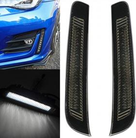 img 4 attached to Upgrade Your Subaru BRZ'S Style And Safety With BRZ LED Daytime Running Lights - Clear Lens Xenon White LED DRL Lamps For 2017-2020 BRZ LCI