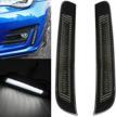 upgrade your subaru brz's style and safety with brz led daytime running lights - clear lens xenon white led drl lamps for 2017-2020 brz lci logo