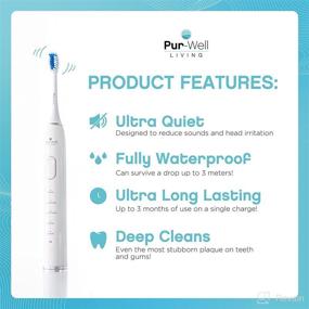 img 3 attached to PurWell Living Hydro Electric Toothbrush+