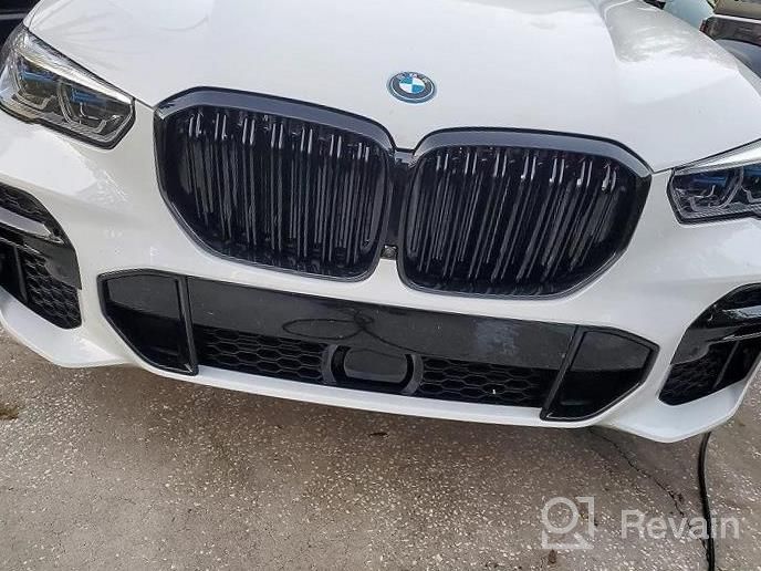 img 1 attached to MUCO Front Bumper Kidney Grille Grill Inserts - M Color Slats For 2018-2021 BMW X3 G01 And 2019-2022 X4 G02 review by Michael Welborn