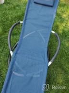 img 1 attached to Vivere ORBL1-TT Outdoor Rocking Chair, True Turquoise Orbital Lounger review by Jeffrey Dunn