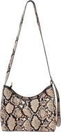 👜 yaosen women snakeskin pattern shoulder handbags & wallets for trendy and stylish women - hobo bags collection логотип