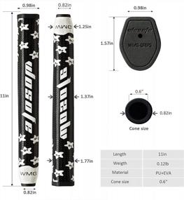 img 2 attached to Zenesty Golf Putter Grips Midsize Lightweight 3.0 EVA Foams Anti-Slip Silica Gel Particles Starfish Pattern Tacky Feeling Mens Womens Fit Most Iron Club - Many Color Options