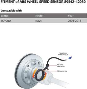 img 3 attached to 🔧 Seineca ABS Wheel Speed Sensor Front Right for Toyota Rav4 2006-2018 (Part#: 89542-42050)