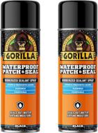 gorilla waterproof patch & seal spray, black (16 oz), 2-pack logo