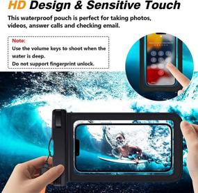 img 1 attached to 📱 [2 Pack] [Up to 7-inch] Universal Waterproof Phone Pouch, IPX8 Waterproof Phone Case Bag Compatible with iPhone 13 Pro Max/12/11/XR/X/SE/8/7, Galaxy S22/S21, Note 20, Pixel, OnePlus, for Vacation Swimming