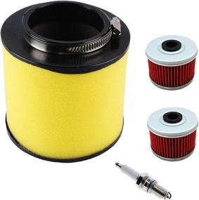 img 4 attached to 🌬️ High-Quality Air Filter - Compatible with Foreman Rubicon 500, TRX400EX, TRX500FM 4x4, TRX500FA TRX500FE - Includes TRX400X Oil Filter