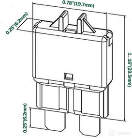 img 1 attached to 🔒 LENKRAD Manual Reset Fuses Circuit Breaker Low Profile ATC/ATO E39 5A-30A Fuse Reset Kit 12V-32V DC, Mixed 6 Pack
