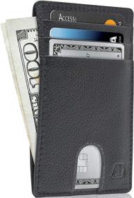 img 4 attached to Минималистичные кошельки Leather Pocket Wallet