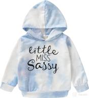 👧 sassy style for little girls: toddler baby girl miss sassy hoodie - long sleeve shirts for fall/winter logo