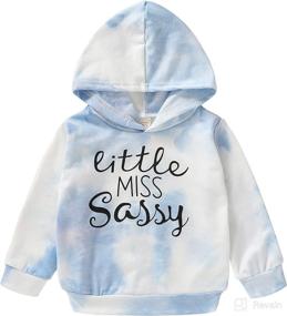 img 4 attached to 👧 Sassy Style for Little Girls: Toddler Baby Girl Miss Sassy Hoodie - Long Sleeve Shirts for Fall/Winter