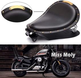 img 1 attached to Crocodile Leather Motocycle Sportster Black Rivet