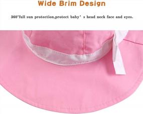 img 1 attached to Stay Stylish And Protected In The Sun With Bow Bucket Hats For Girls - Perfect For Infants And Toddlers!