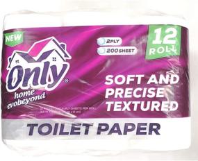 img 2 attached to 🧻 Premium 2-Ply Toilet Paper - Soft, Disposable, Non-Stick & Durable - 12 Roll (200 Sheet Per Roll), Superior Absorbency - Ideal for Home, Public Toilets, Bathroom & Restaurant