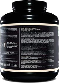 img 1 attached to 🥛 Muscle Feast 100% Grass Fed Whey Protein: All-Natural, Hormone Free, High Absorption, Pure European Whey Isolate Blend, 19.1g Protein, 98 Calories, Vanilla 5lb, 90 Servings