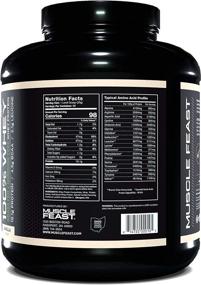 img 3 attached to 🥛 Muscle Feast 100% Grass Fed Whey Protein: All-Natural, Hormone Free, High Absorption, Pure European Whey Isolate Blend, 19.1g Protein, 98 Calories, Vanilla 5lb, 90 Servings