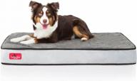 ultimate comfort for your pet: brindle waterproof memory foam pet bed with orthopedic support and washable cover logo