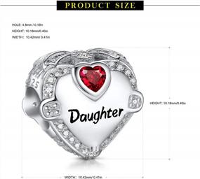 img 2 attached to Ningan 925 Sterling Silver CZ Love Heart Charm For Women'S Bracelets - Perfect Gift For Mom, Wife, Sister, Daughter, Friend, Dad, Grandma, And Auntie On Birthdays, Christmas, And Halloween