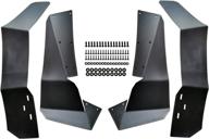🛠️ polaris rzr s 900 / s 1000 / s 4 900 extended fender flares mud guards: front and rear mud flaps set (2015-2019) logo