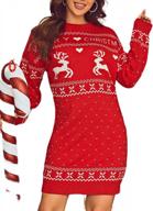 милое и удобное рождественское платье-свитер большого размера для женщин от glamaker логотип