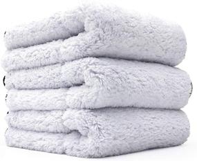 img 4 attached to 🔥 The Rag Company - Everest 1100 - High-Quality Ultra Plush Korean 70/30 Blend Microfiber Detailing Towels, 1100gsm, 16in x 16in, White (3-Pack)