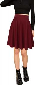 img 3 attached to Flirty And Fun: MUADRESS Women'S Mini Skater Skirts For A Stylish Summer Look