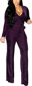 img 3 attached to Sparkly Jumpsuits Elegant Clubwear Rompers Women's Clothing : Jumpsuits, Rompers & Overalls