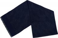 stylish and cozy: jimiartech's long thin woven scarf for men & women - perfect for winter and spring logo