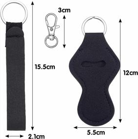 img 3 attached to Брелок для ключей с ремешком на запястье для женщин - объемные заготовки для сублимации с ремешком для ключей для эффективной организации