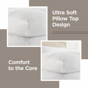 img 3 attached to King Size Hypoallergenic Feather Bed With Ultra-Soft Cloud Top Pillow Top And Cotton Fabric By Downlite