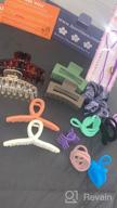 img 1 attached to BeeVines 33 Pack Hair Accessories Set - Large Claw Clips, Strong Hold Hair Ties, And Barrettes For Women And Girls review by Zachary Ester