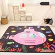 cute submarine themed baby crawling mat with anti-slip feature: perfect for bedroom, living room, and play room use - 59''x79'' size logo