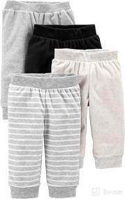 img 1 attached to Simple Joys Carters Neutral Stripes Apparel & Accessories Baby Boys