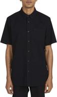 volcom everett oxford modern sleeve men's clothing best in shirts logo