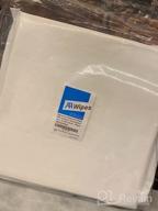 img 1 attached to AAwipes Cleanroom Wipes Nonwoven Wipers Cellulose/Polyester Blend 12" X 12" (Grade B, 56GSM, Bag Of 150 Pcs) For Lab, Electronics, Pharmaceutical, Printing And Semiconductor Industries review by Nicholas Dobson