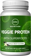 mrm nutrition veggie protein with superfoods: vanilla flavored 22g complete protein, keto friendly 30 servings logo