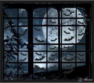 🎃 200 count halloween bat window clings decals - party decor supplies (10 sheets) логотип