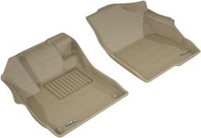 img 4 attached to 3D MAXpider Custom Fit Kagu Floor Mat (TAN) For 2018-2021 Honda Accord - 1ST Row