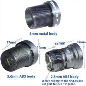 img 2 attached to Bluefishcam- 1/2.7" 2.8Mm,3.6Mm & 8Mm Lenses Kits For CCTV Cameras Security Camera