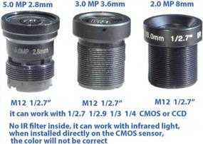 img 1 attached to Bluefishcam- 1/2.7" 2.8Mm,3.6Mm & 8Mm Lenses Kits For CCTV Cameras Security Camera