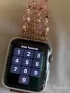 img 1 attached to Upgrade Your Apple Watch Style With GEMEK'S Elegant Women Agate Pearl Bracelet Strap In Silver review by Jessica Sanchez