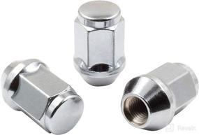 img 1 attached to 🔩 Set of 20 Chrome 12x1.25 Lug Nuts - Closed End Bulge Acorn Style, 1.38" Long Cone Seat, 19mm (3/4") Hex - Wheel Accessories Parts (M12x1.25, Chrome)