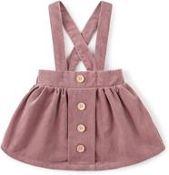 stylish and comfortable: simplee kids casual corduroy ruffles girls' dresses логотип