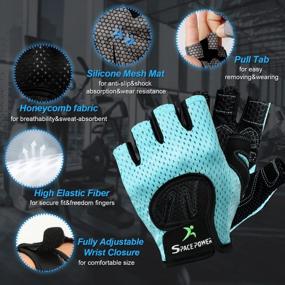 img 3 attached to Lightweight & Breathable Workout Gloves For Women & Men - Spacepower Weight Lifting Gym Gloves