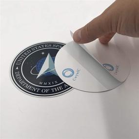 img 1 attached to 🚀 Ichthusgraphics.com Space Force Decal Stickers 2 Pack 4.5” Vinyl - High-Quality Bumpers, Cars, Trucks, Laptops, Window & Skateboard Decor - Official USSF Logo - Perfect NASA SpaceX Trump Trek USA Flag Gift for Fans