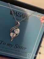 img 1 attached to 💖 IDASANY Heart Cubic Zirconia Pendant Necklace - Thoughtful Mother's Day & Birthday Gift for Mom, Sister, Daughter, Nana (Sterling Silver, with Gift Box) review by Dana Young