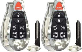 img 2 attached to Camouflage Keyless Buttons M3N5WY783X IYZ C01C Interior Accessories