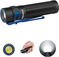 high-powered olight baton3 pro flashlight: rechargeable, compact, and equipped with a safety sensor - ideal for camping, hiking, & emergencies (cool white light: 5700~6700k) logo