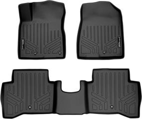 img 4 attached to 🚗 MAXLINER Custom Fit Floor Mats 2 Row Liner Set Black for 2017-2021 Kia Niro - Standard & Plug-in Models